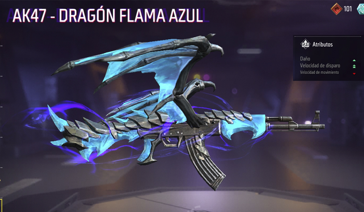 AK47 - Dragón Flama Azul